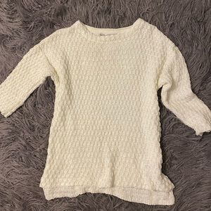 Zara white relax style sweater